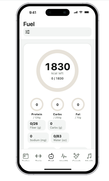 Built With Mettle — Fuel: calories, macros & water