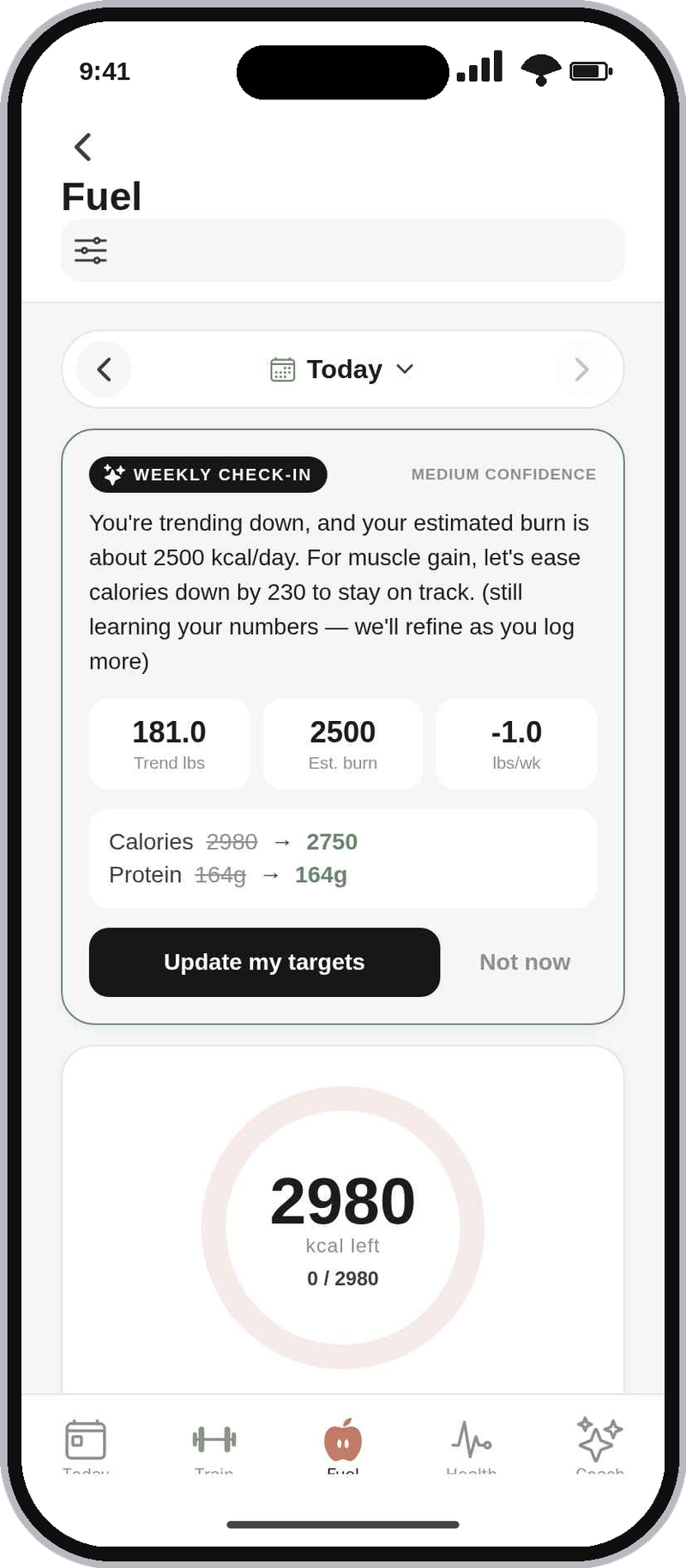 Built With Mettle — Fuel: calories, macros & water