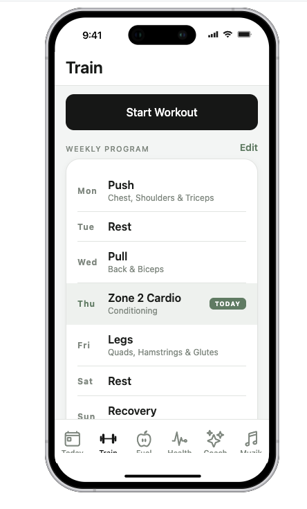 Built With Mettle — Train: weekly program & workouts